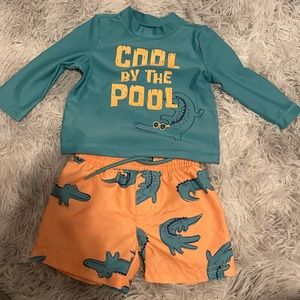 Carters just one swim suit set
